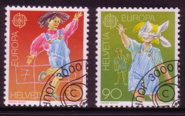 SCHWEIZ MI-NR. 1391-1392 O EUROPA 1989 KINDERSPIELE - 1989