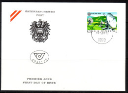 ÖSTERREICH MI-NR. 1922 FDC EUROPA CEPT 1988 TRANSPORT- Und KOMMUNIKATIONSMITTEL - 1988