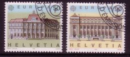 SCHWEIZ MI-NR. 1415-1416 GESTEMPELT(USED) EUROPA 1990 POSTALISCHE EINRICHTUNG - 1990