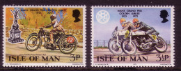 ISLE OF MAN MI-NR. 33-34 POSTFRISCH(MINT) 50 JAHRE MOTORRADRENNEN - Isla De Man