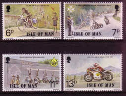 ISLE OF MAN MI-NR. 97-100 POSTFRISCH TOURIST TROPHY`77 MOTORRADRENNEN PFADFINDER - Isla De Man