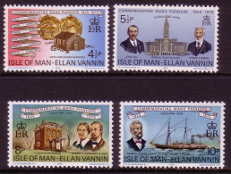 ISLE OF MAN MI-NR. 54-57 POSTFRISCH(MINT) 150. JAHRESTAG AUSWANDERUNG NACH AMERIKA SCHIFF - Isola Di Man