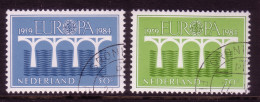 NIEDERLANDE MI-NR. 1251-1252 A GESTEMPELT(USED) EUROPA 1984 BRÜCKE - 1984