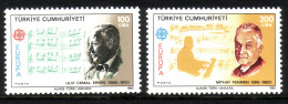 TÜRKEI MI-NR. 2706-2707 POSTFRISCH EUROPA 1985 EUROPÄISCHES JAHR DER MUSIK - 1985