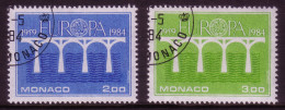 MONACO MI.NR. 1622-1623 GESTEMPELT(USED) EUROPA 1984 BRÜCKEN - 1984