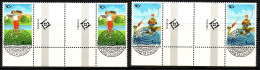 ALAND MI-NR. 102-103 O ZWISCHENSTEGPAARSATZ MIT RAUTE NORDEN 1995 TOURISMUS GOLF ANGELN - Aland