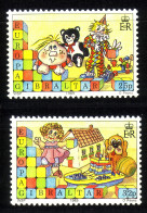 GIBRALTAR MI-NR. 563-564 POSTFRISCH EUROPA 1989 KINDERSPIELE - 1989