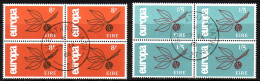 IRLAND MI-NR. 176-177 GESTEMPELT(USED) 4er BLOCK EUROPA 1965 ZWEIG - 1965