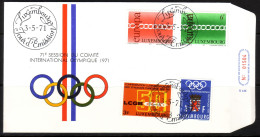 LUXEMBOURG MI-NR. 824-827 FDC KOMBIBRIEF - FDC