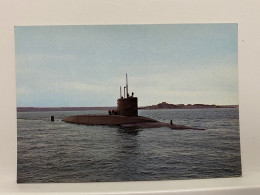 BREST Sous-marin Nucléaire Lanceur D'engins. - MILITARIA Postcard - Sous-marins