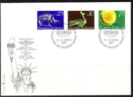 LIECHTENSTEIN MI-NR. 536-538 FDC MUSEUMSEXPONATE 1971 - FDC