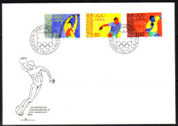 LIECHTENSTEIN MI-NR. 846-848 FDC SOMMEROLYMPIADE LOS ANGELES 1984 - FDC