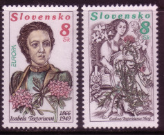 SLOWAKEI MI-NR. 250-251 POSTFRISCH(MINT) GETRENNTEUROPA 1996 BERÜHMTE FRAUEN - 1996