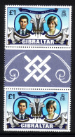 GIBRALTAR MI-NR. 422 POSTFRISCH(MINT) ZWISCHENSTEG HOCHZEIT Von PRINZ CHARLES Und DIANA SPENCER - Gibraltar