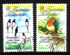 LIECHTENSTEIN MI-NR. 893-894 GESTEMPELT(USED) EUROPA 1986 RAUCHSCHWALBE ROTKEHLCHEN - 1986