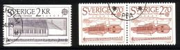 SCHWEDEN MI-NR. 1328-1329 A Dl Dr GESTEMPELT(USED) EUROPA CEPT 1985 JAHR DER MUSIK - 1985