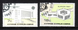 ZYPERN MI-NR. 681-682 GESTEMPELT(USED) EUROPA 1987 MODERNE ARCHITEKTUR - 1987