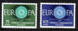 TÜRKEI MI-NR. 1774-1775 POSTFRISCH(MINT) EUROPA 1960 - WAGENRAD - 1960