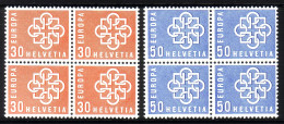 SCHWEIZ MI-NR. 679-680 POSTFRISCH(MINT) 4er BLOCK EUROPA 1959 - 1959