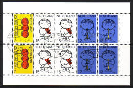 NIEDERLANDE BLOCK 8 GESTEMPELT(USED) FÜR DAS KIND 1969 - Blocks & Sheetlets