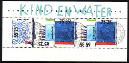 NIEDERLANDE BLOCK 32 GESTEMPELT(USED) DAS KIND UND DAS WASSER 1988 - Blocks & Sheetlets