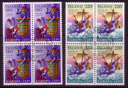 ISLAND MI-NR. 565-566 GESTEMPELT(USED) 4er BLOCK EUROPA 1981 FOLKLORE - 1981