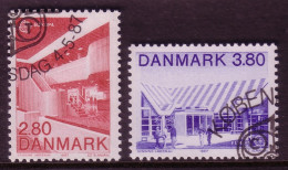 DÄNEMARK MI-NR. 895-896 GESTEMPELT(USED) EUROPA 1987 MODERNE ARCHITEKTUR - 1987