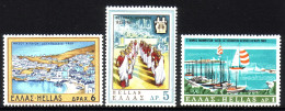 GRIECHENLAND MI-NR. 999-1001 POSTFRISCH(MINT) TOURISMUS YACHTHAFEN MIT SCHIFFEN - Nuevos