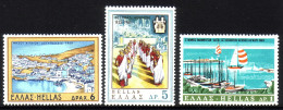 GRIECHENLAND MI-NR. 999-1001 POSTFRISCH(MINT) TOURISMUS YACHTHAFEN MIT SCHIFFEN - Unused Stamps