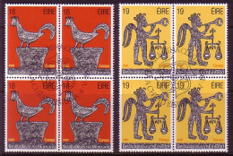 IRLAND MI-NR. 439-440 GESTEMPELT(USED) 4er BLOCK EUROPA 1981 FOLKLORE - 1981