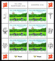 ÖSTERREICH MI-NR. 3159 POSTFRISCH(MINT) KLEINBOGEN TAG DER BRIEFMARKE 2014 BASILIKA SCHWERTLILIE - Blocs & Feuillets