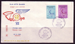 TÜRKEI MI-NR. 2018-2019 FDC CEPT 1966 BOOT MIT SEGEL - 1966