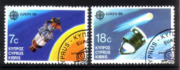 ZYPERN MI-NR. 771-772 GESTEMPELT(USED) EUROPA 1991 EUROPÄISCHE WELTRAUMFAHRT - 1991