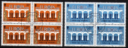 ISLE OF MAN MI-NR. 261-262 O 4er BLOCK EUROPA 1984 - BRÜCKE - 1984