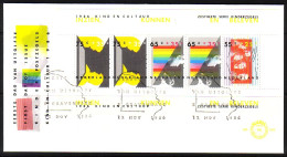 NIEDERLANDE BLOCK 29 FDC KIND UND KULTUR 1986 - Blocks & Sheetlets