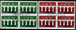 MALTA MI-NR. 704-705 GESTEMPELT(USED) 4er BLOCK EUROPA 1984 BRÜCKE - Malte