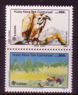 TÜRKISCH ZYPERN MI-NR. 179-180 POSTFRISCH(MINT) EUROPA 1986 NATUR- Und UMWELTSCHUTZ GÄNSEGEIER - 1986