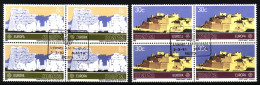 MALTA MI-NR. 680-681 GESTEMPELT(USED) 4er BLOCK EUROPA 1983 GROSSE WERKE TEMPEL FORT ST. ANGELO - 1983