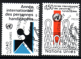 UNO GENF MI-NR. 97-98 GESTEMPELT(USED) JAHR DER BEHINDERTEN 1981 - Gebraucht