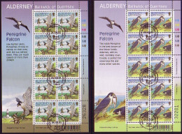 ALDERNEY MI-NR. 145-150 A GESTEMPELT(USED) KLEINBOGENSATZ NATURSCHUTZ WANDERFALKEN WWF - Alderney