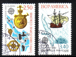 FRANKREICH MI-NR. 2899-2900 GESTEMPELT(USED) EUROPA 1992 ENTDECKUNG AMERIKAS COLUMBUS SCHIFFE - 1992