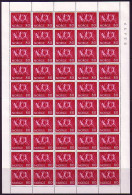 Norwegen Briefmarken-Bogen MI-NR. 647-648 Postfrisch Jugend-Briefmarkenausstellung INTERJUNEX ’72 AUFDRUCK - Ganze Bögen