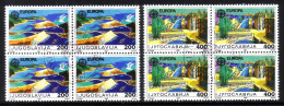 JUGOSLAWIEN MI-NR. 2219-2220 GESTEMPELT(USED) 4er BLOCK EUROPA 1987 MODERNE ARCHITEKTUR BRÜCKEN - 1987