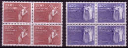 DÄNEMARK MI-NR. 749-750 POSTFRISCH(MINT) 4er BLOCK EUROPA 1982 FRAUENWAHLRECHT - 1982