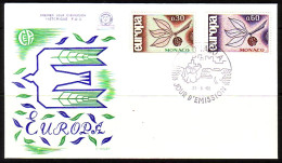 MONACO MI-NR. 810-811 FDC EUROPA CEPT 1965 ZWEIG - FDC