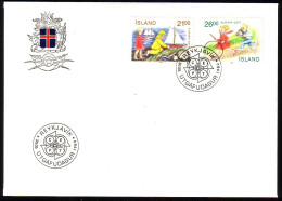 ISLAND MI-NR. 701-702 FDC EUROPA 1989 KINDERSPIELE - 1989