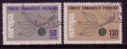 TÜRKEI MI-NR. 1961-1962 GESTEMPELT(USED) CEPT 1965 ZWEIG - 1965