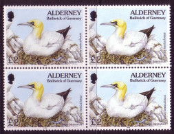 ALDERNEY MI-NR. 82 POSTFRISCH(MINT) 4er Block FAUNA + FLORA BASSTÖLPEL 1995 - Alderney