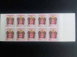 MONACO MH 0-2 POSTFRISCH(MINT) LANDESWAPPEN 1988 MIT 10 X MI-NR. 1850 - Booklets