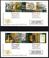 ZYPERN MI-NR. 1160-1167 FDC (2) ZYPERN DURCH DIE JAHRHUNDERTE (III) WAPPEN KLOSTER KIRCHE 2009 - Storia Postale